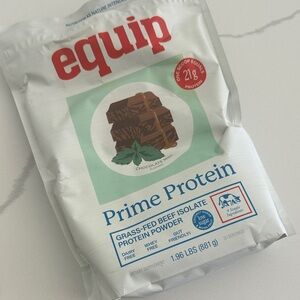 New sealed Equip Prime Protein  exclusive flavor chocolate mint